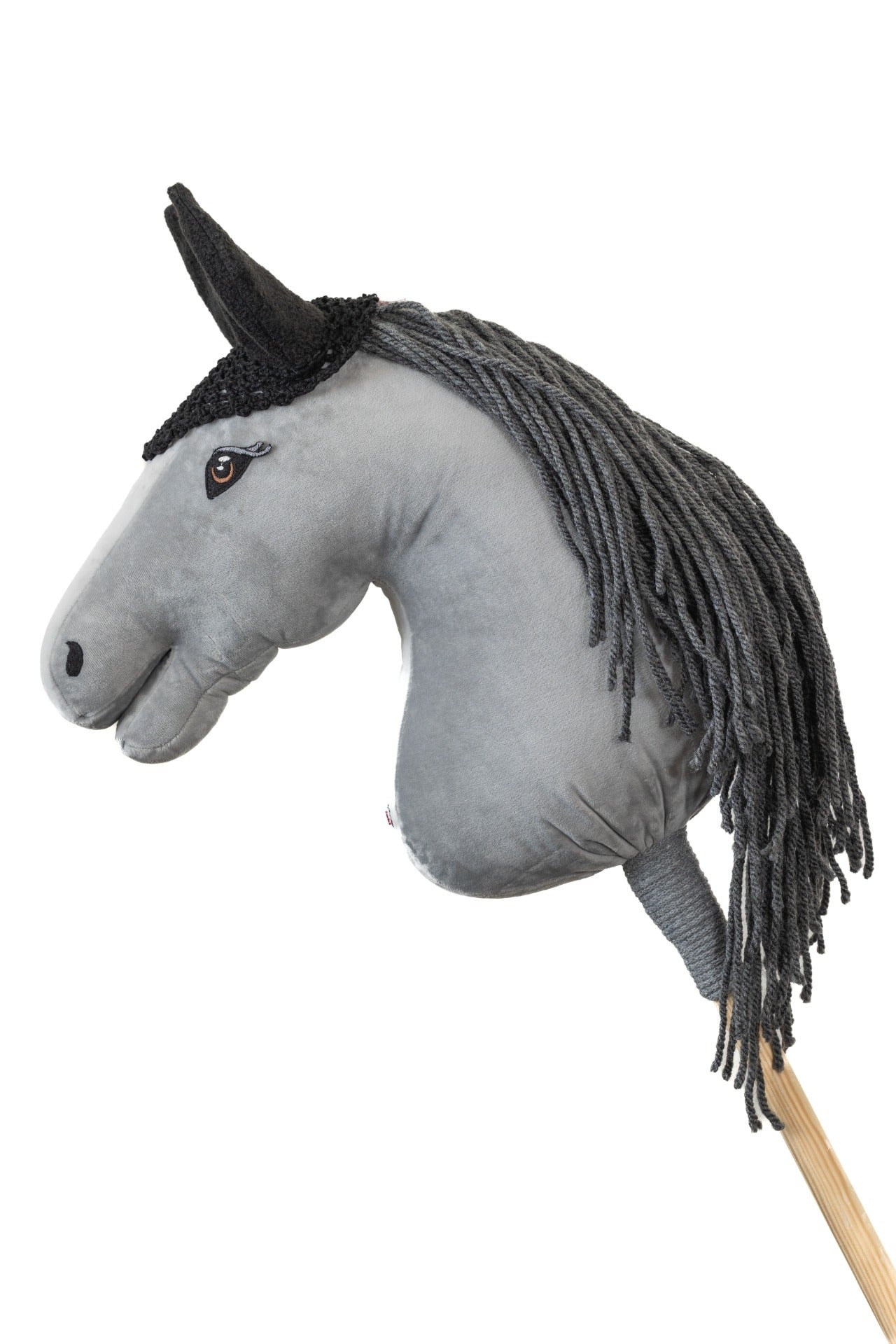 Gehäkelte Fliegenhaube - Schwarz - Fohlen