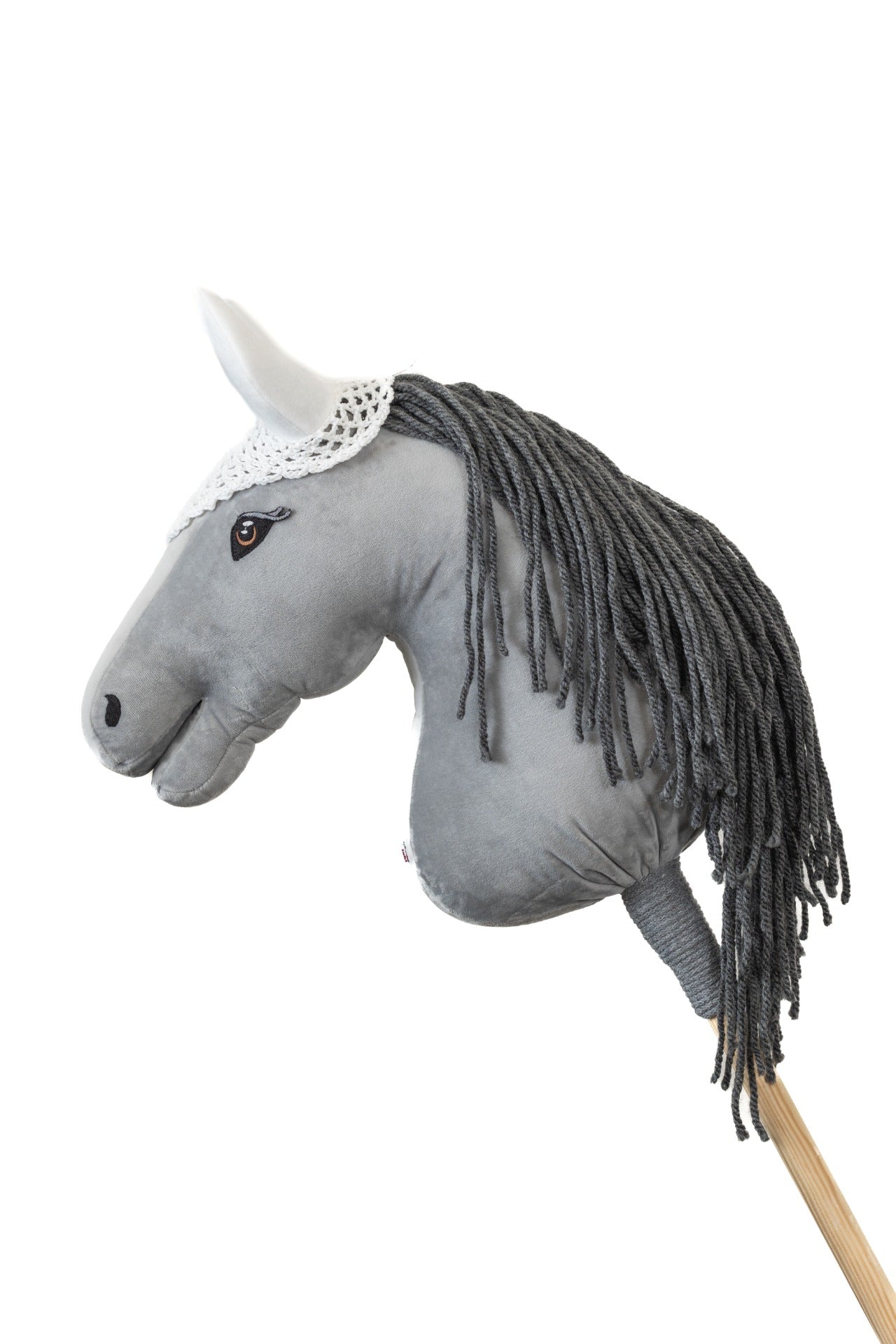 Gehäkelte Fliegenhaube - Weiß - Fohlen