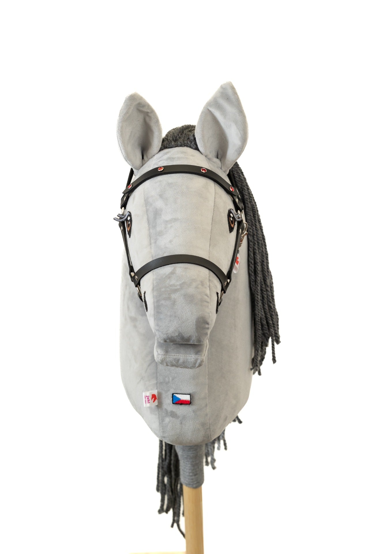 Halfter Kristall - Schwarz - Silber - Pferd Groß