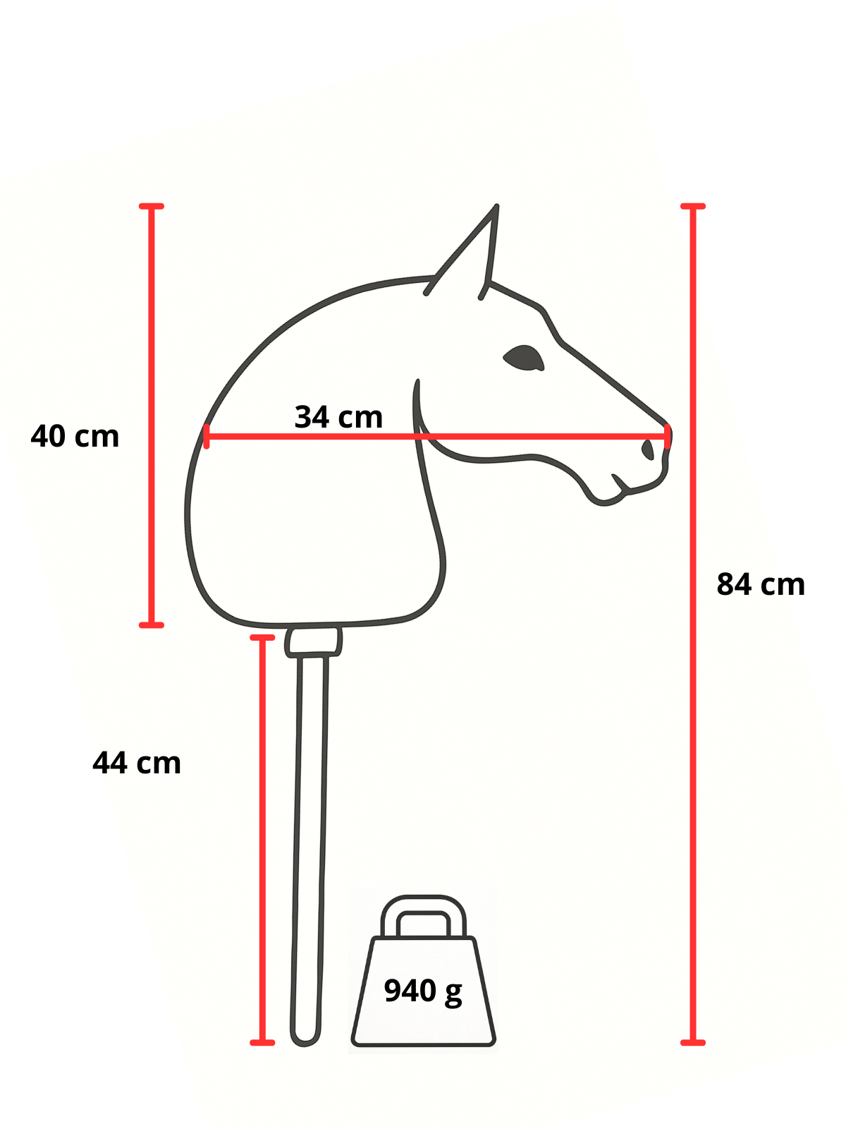 Jurášek - Handbemaltes Apfelschimmel - Pferd Groß