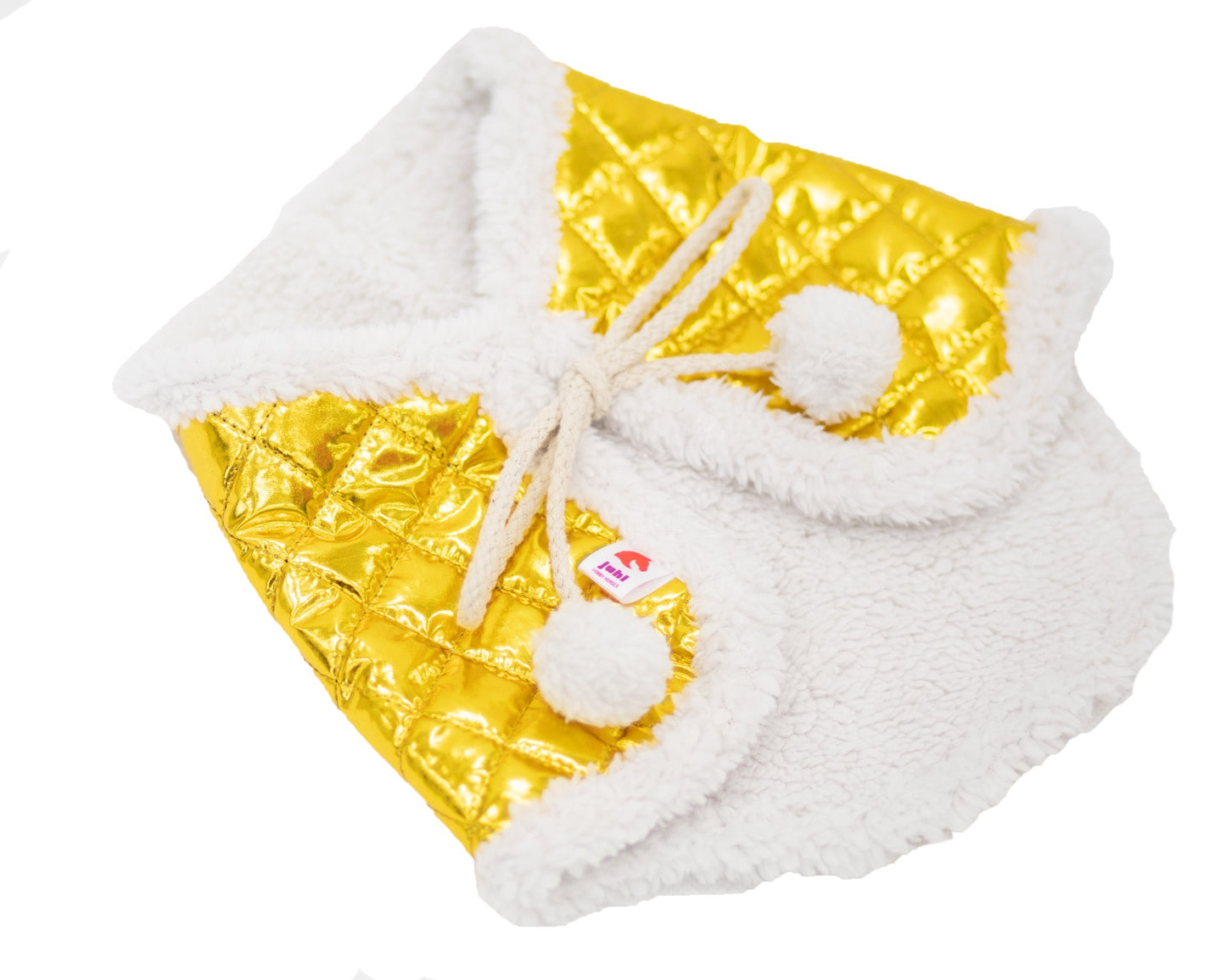 Wintersteppdecke mit Fellimitat - Gold - Fohlen