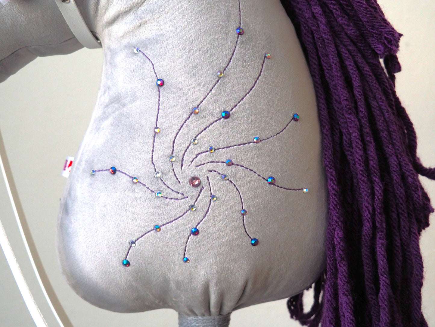 Silver Ametyst mit Swarovski-Steinen