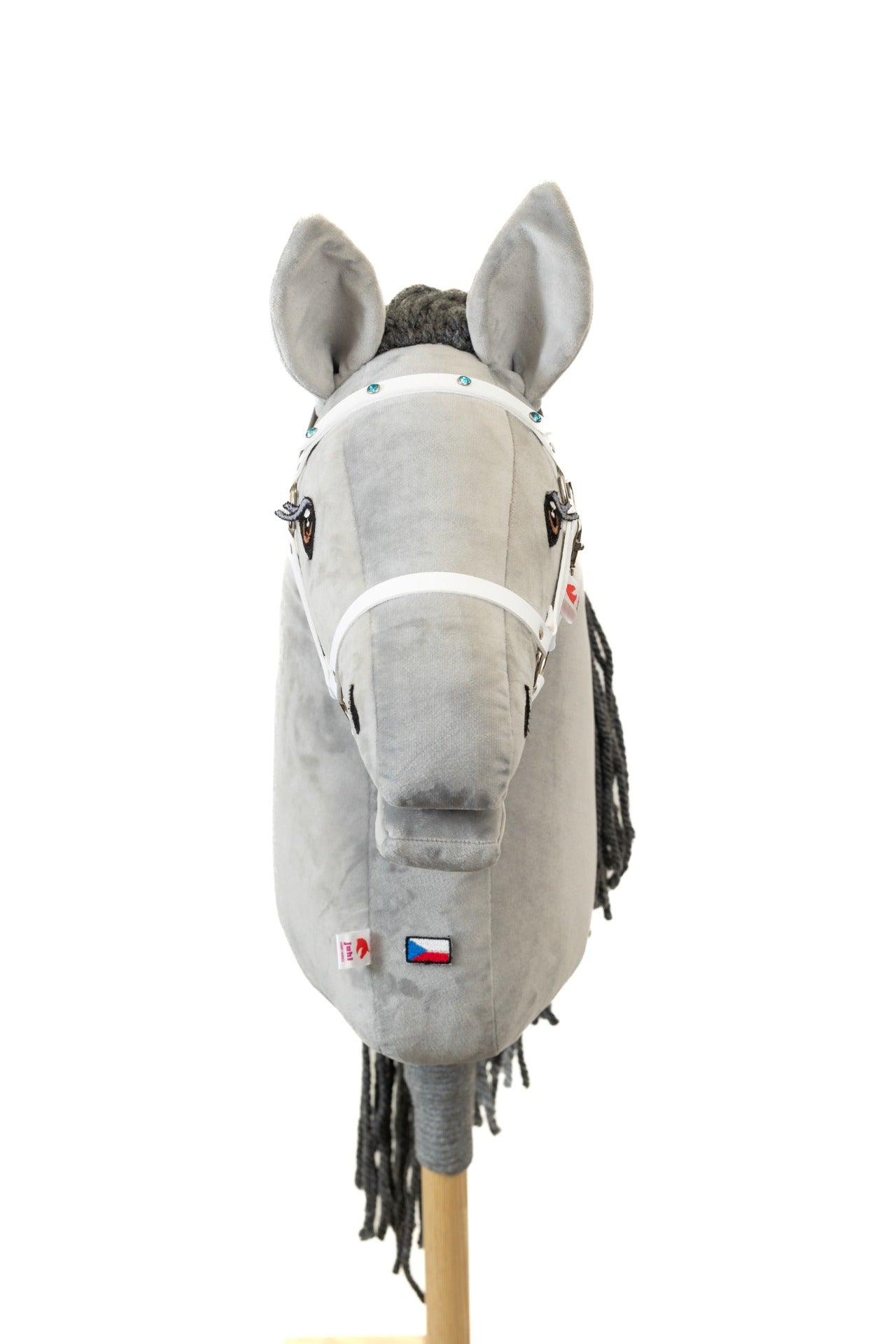 Halfter Kristall - Weiss - Silber - Pferd Groß