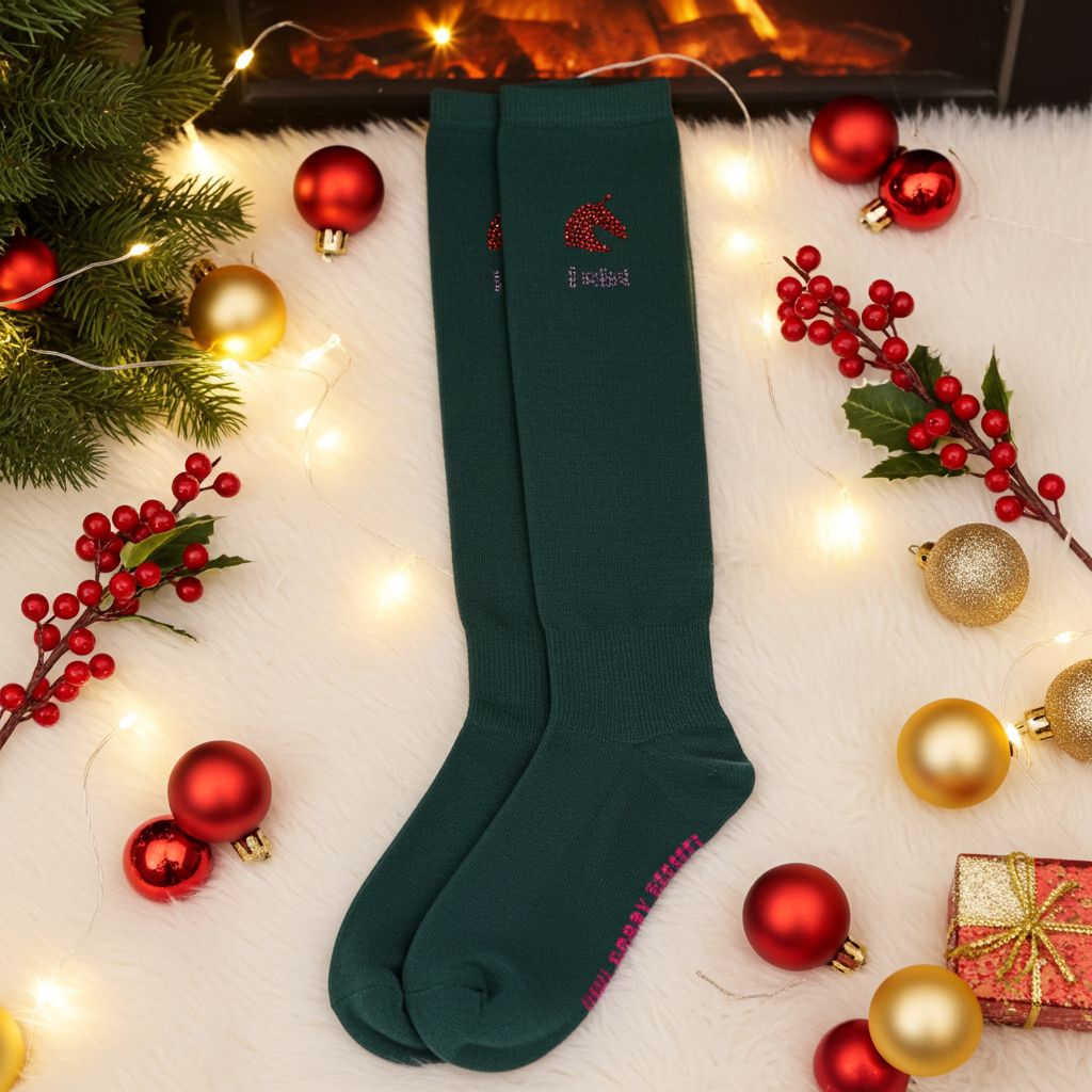 Kniestrümpfe für Hobbyhorsing dunkelgrün