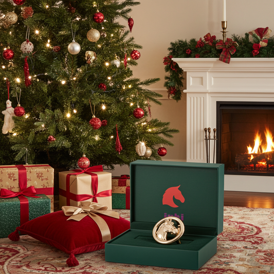 Austauschbare goldene Pferdekopf-Gürtelschnalle