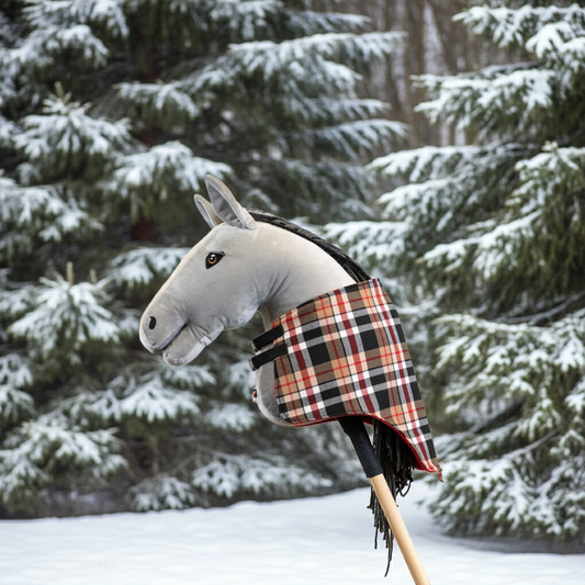 Decke Beige & Brown - Pferd Groß