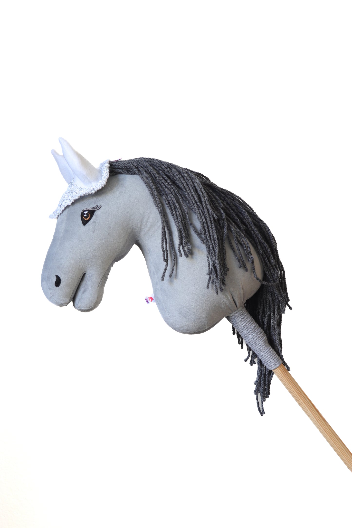 Gehäkelte Fliegenhaube - Weißsilber - Fohlen