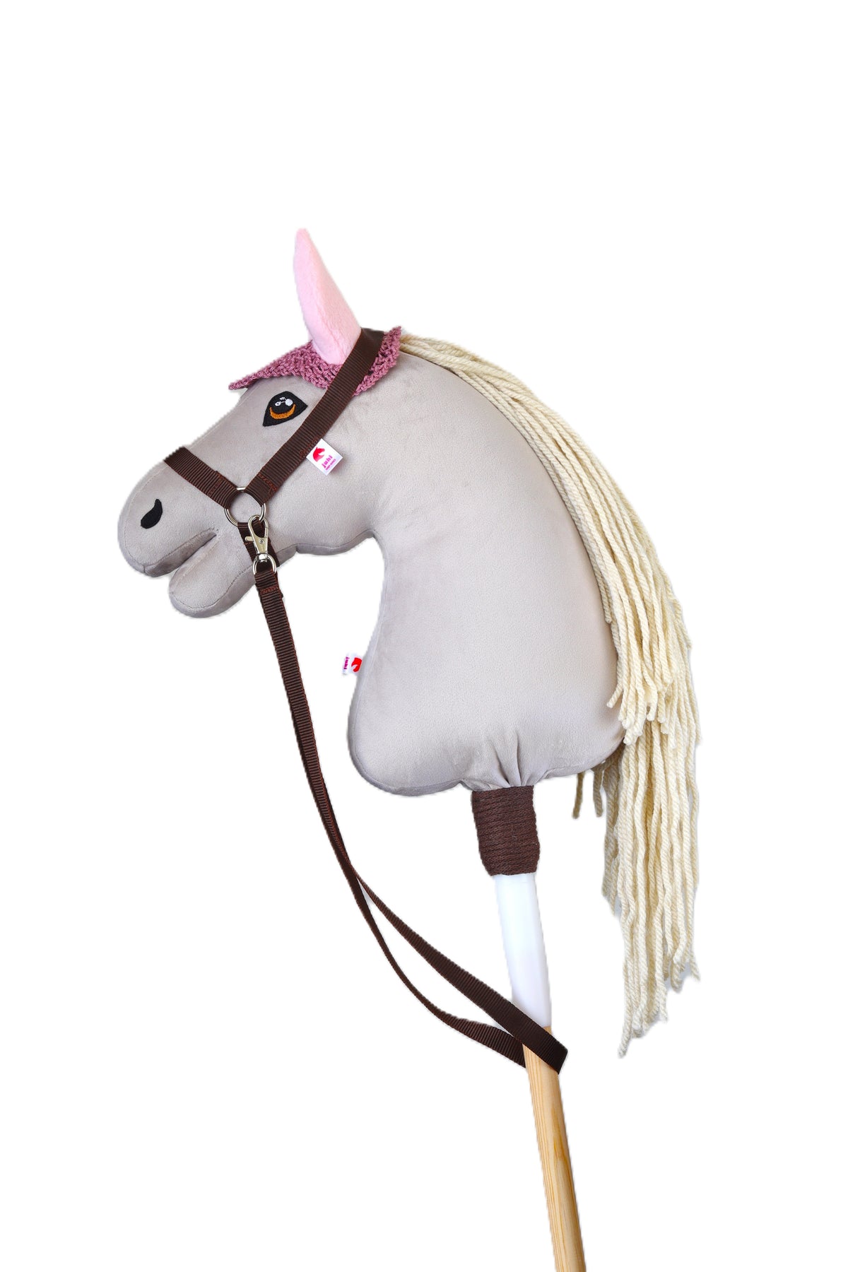 Gehäkelte Fliegenhaube für hobby horse - Altlila - Fohlen