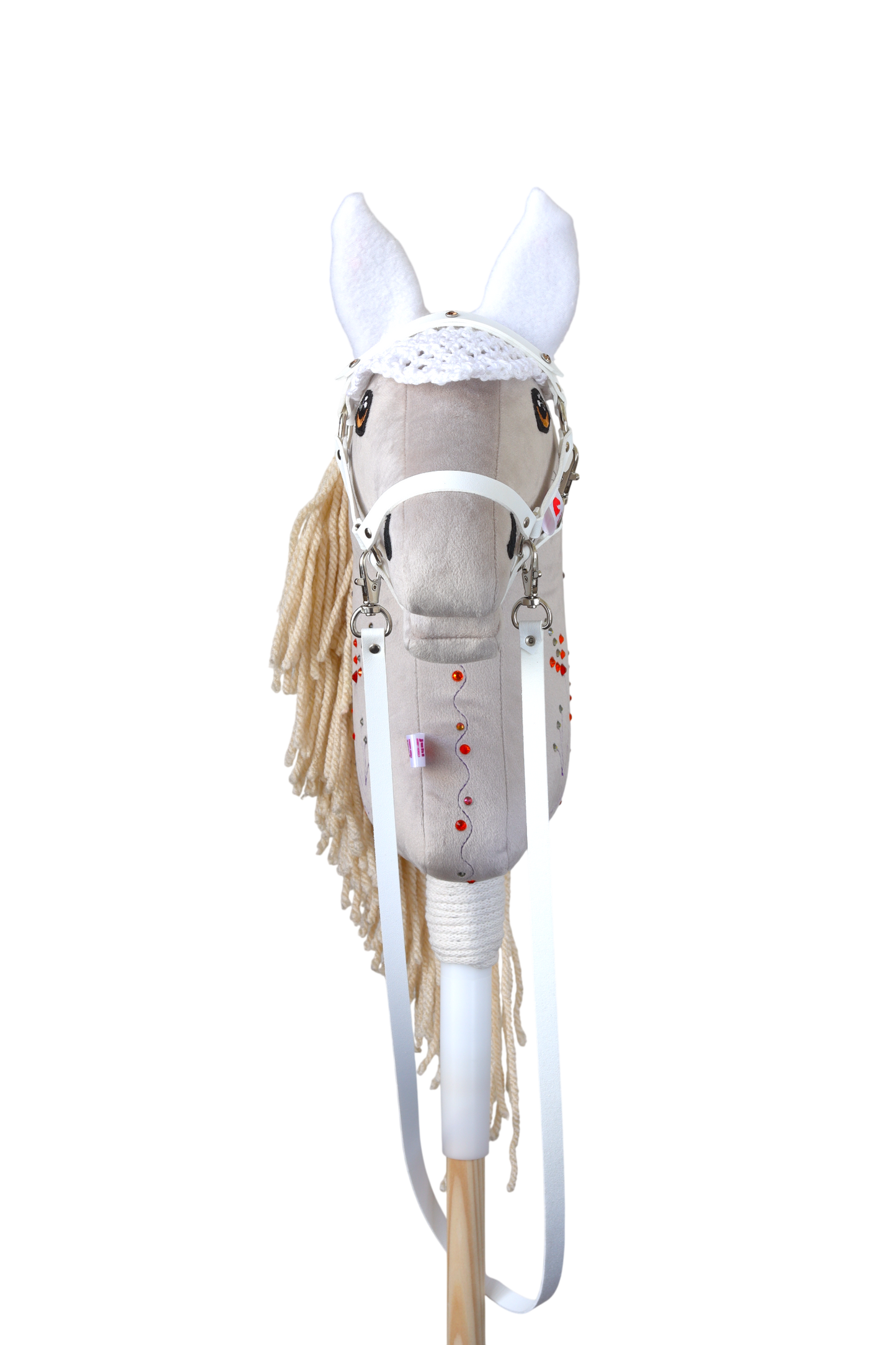 Gehäkelte Fliegenhaube - Weiss - Sportpony