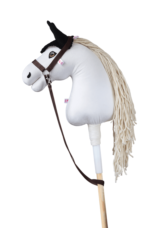 Gehäkelte Fliegenhaube für Hobby Horse – Schwarz – Fohlen