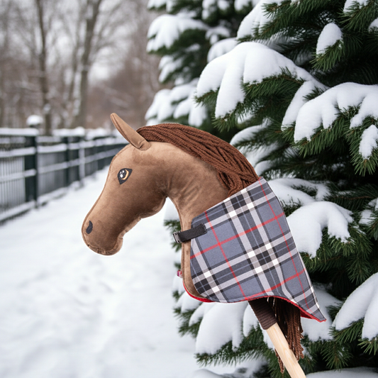 Decke Grey & Red - Fohlen