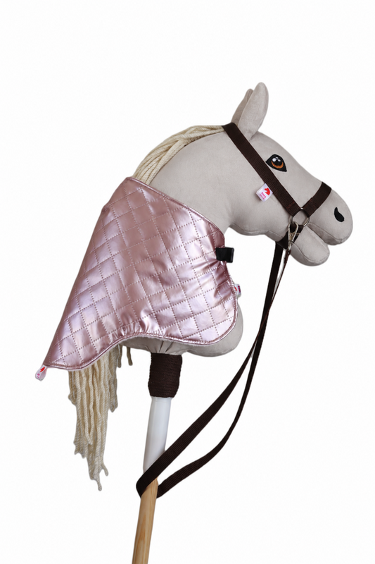 Glänzend pinke Decke für Hobby Horse – Fohlen