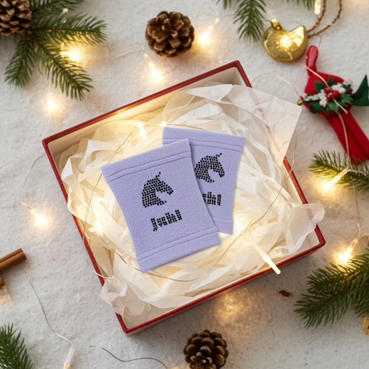 Schweißband für Hobbyhorsing helles Lila