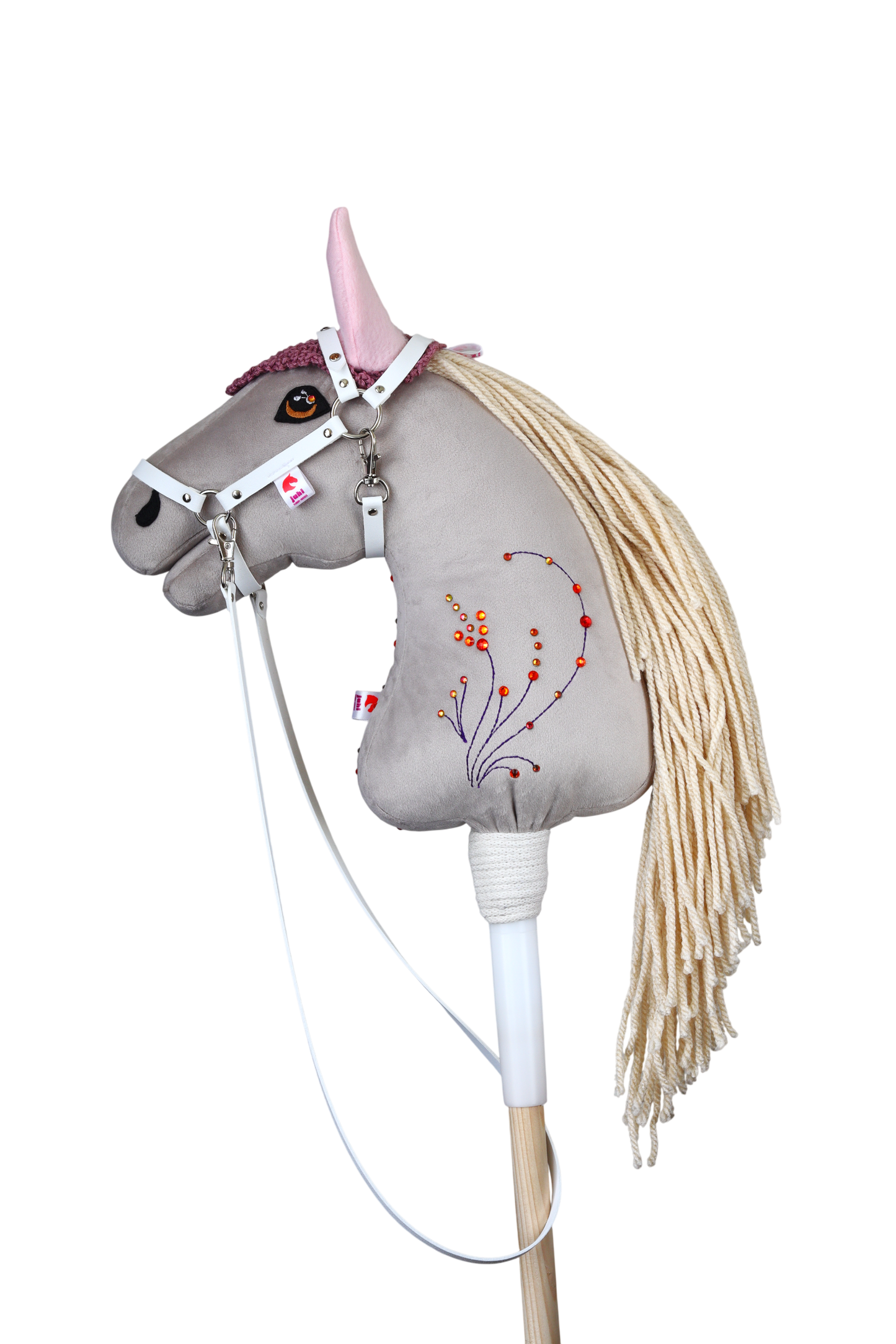 Gehäkelte Fliegenhaube - Altlila - Sportpony
