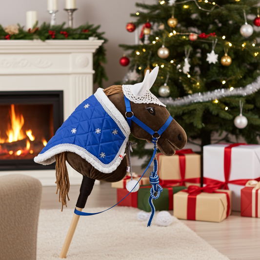 Günstiges SET blau - Pferd Groß