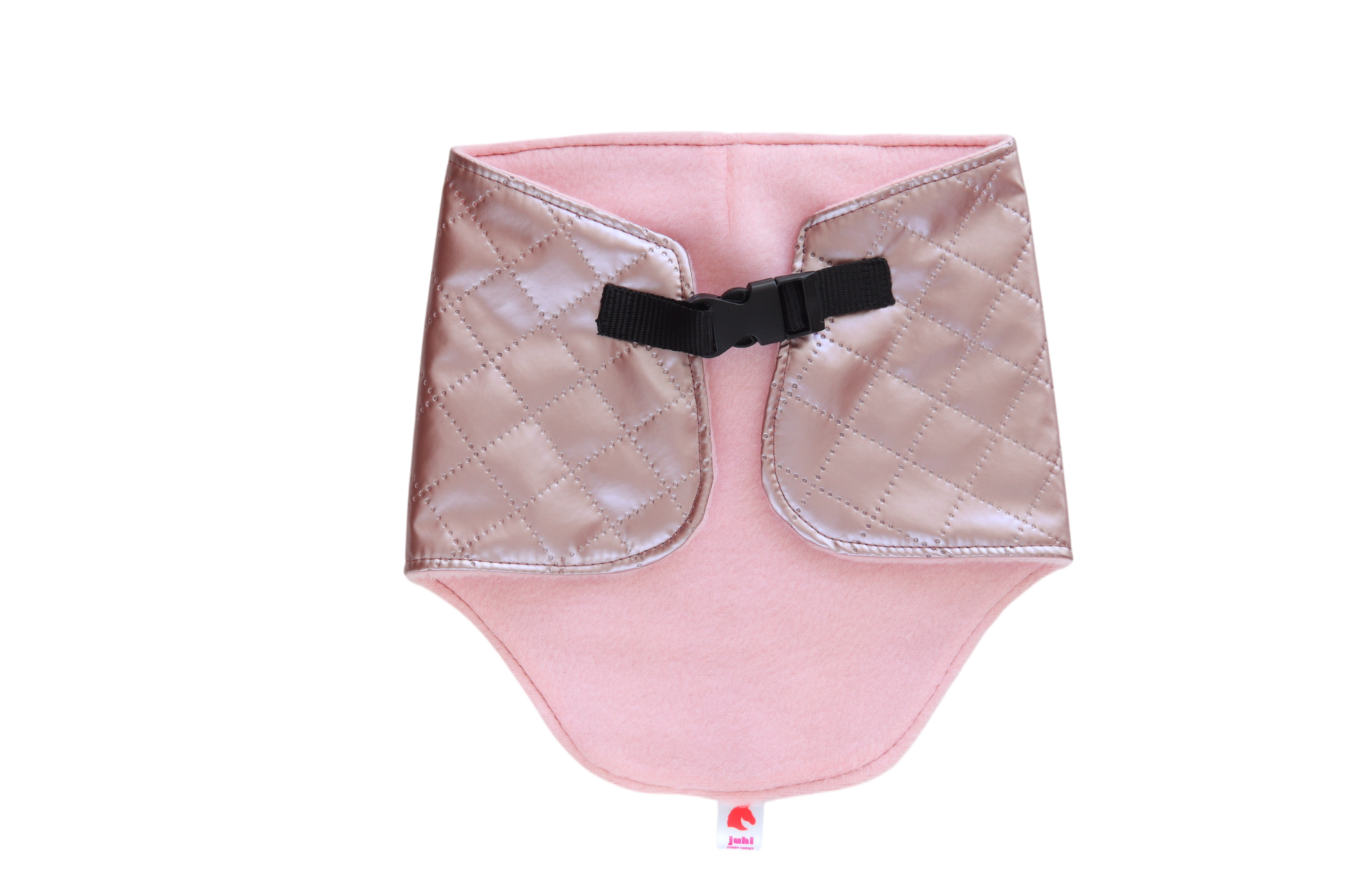 Lesklá růžová dečka pro hobbyhorse.