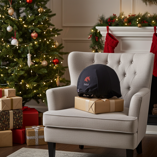 JUHI Original Regenschutz für den Reithelm