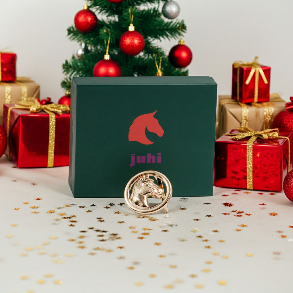 Austauschbare goldene Pferdekopf-Gürtelschnalle